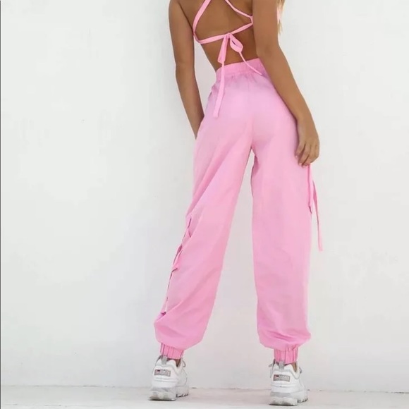 Candy Pink Tiger Mist Floss Pants nwt size S - Picture 2 of 2